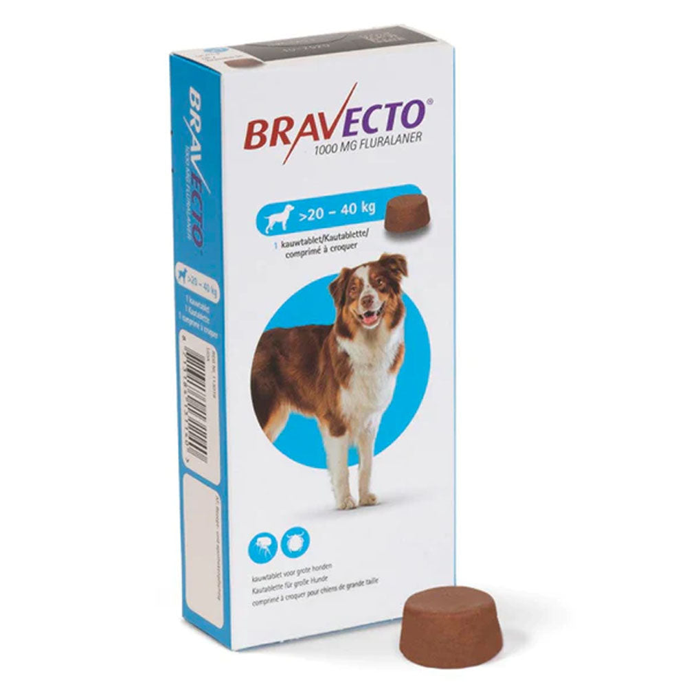 Bravecto para perro de 20 a 40 kg - 1000 mg