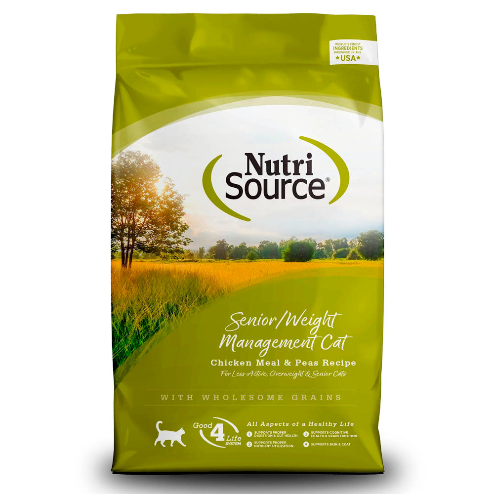 NutriSource Gato Adulto Mayor y Control de Peso / Senior and Weight Management Cat Recipe