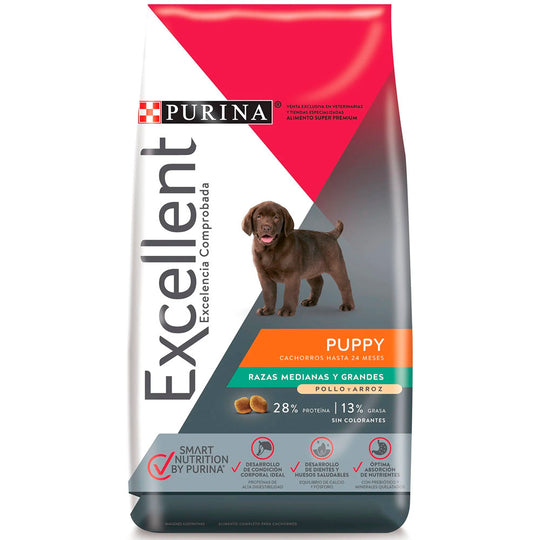 Excellent Cachorro Pollo y Arroz Razas Medianas y Grandes